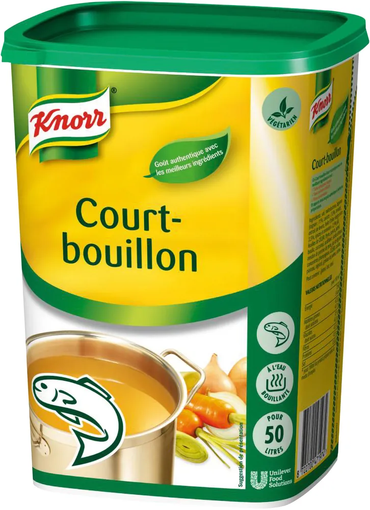 Knorr Court-Bouillon déshydraté 1kg jusqu'à 50L