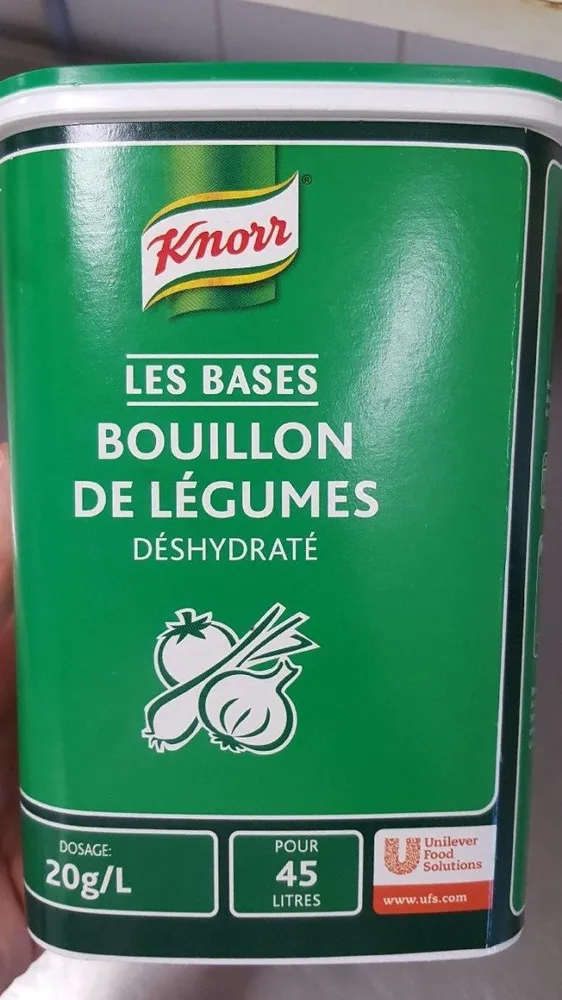 Bouillon de légumes déshydraté
