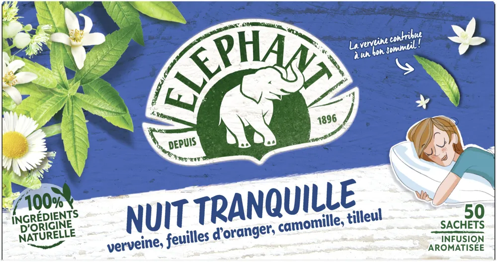 Elephant Infusion Nuit Tranquille 50 Sachets