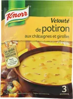 Knorr Velouté Déshydraté Potiron Châtaignes Girolles Sachet 3 Portions - 66g