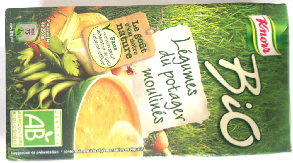 Soupe Légumes du potager moulinés