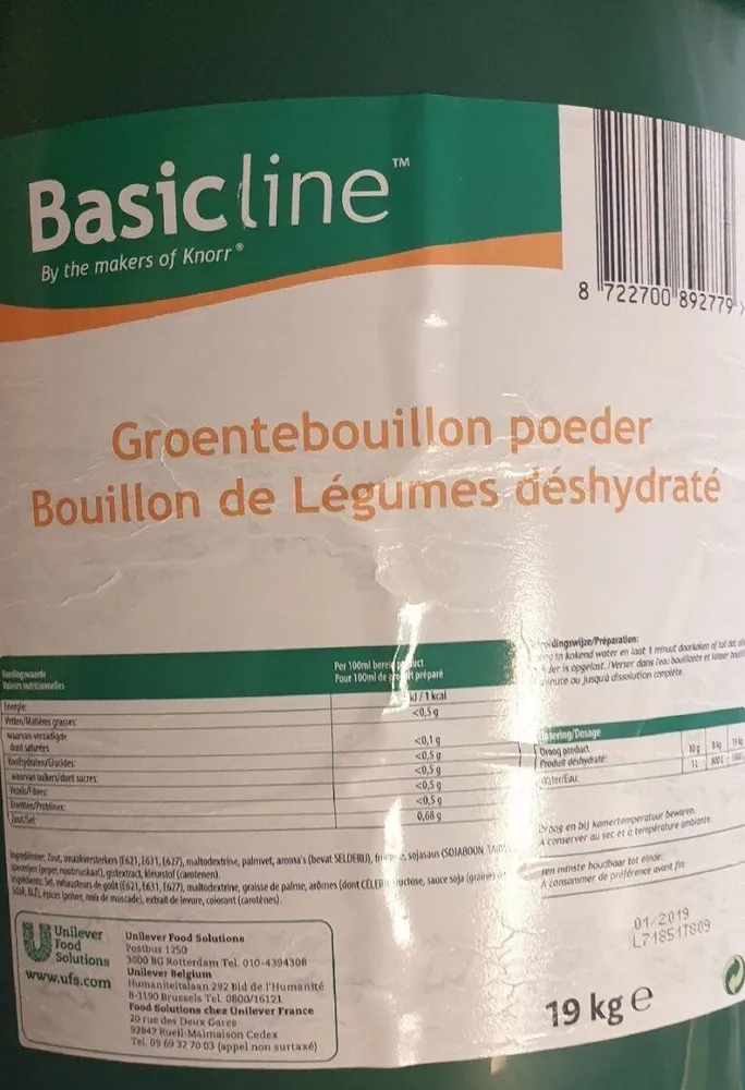 Bouillon de légumes déshydratés