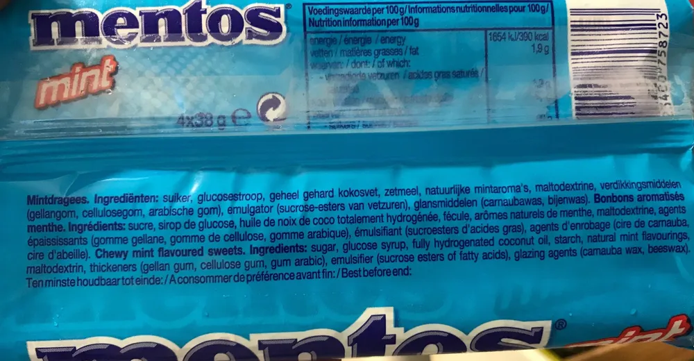 Mini Mentos 4 Pack