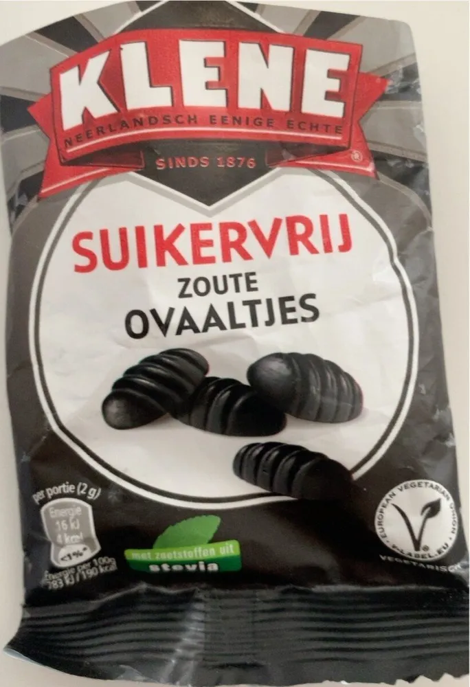 Zoute ovaaltjes suiker vrij