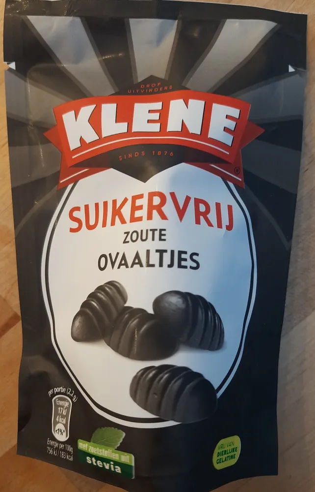 Suikervrij zoute ovaaltjes