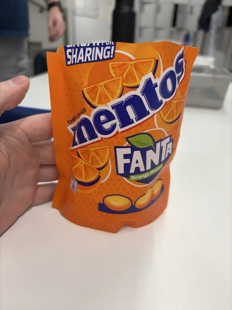 GRE SHAANGI CHEWY DRAGEES mentos FANT Orange flavo