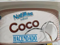 Natillas sabor coco