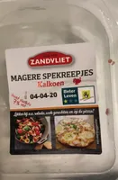 Magere spekreepjes kalkoen