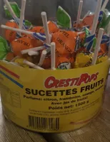 Tubo 150 Sucettes Fruits Crest