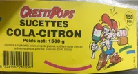 Tubo 150 Sucettes Cola Crest