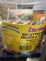 Sucette rock fruits & fleurs