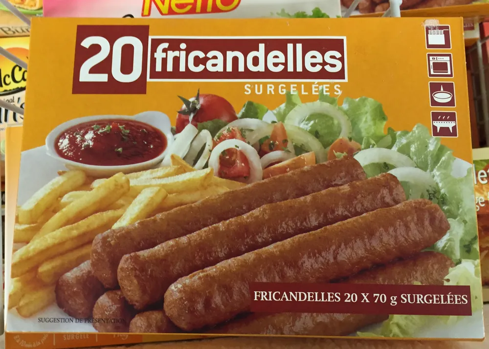 20 fricandelles surgelées