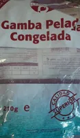 Gamba pelada congelada