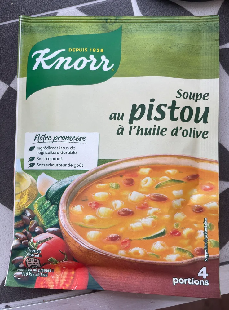 soupe au pistou à l’huile d’olive