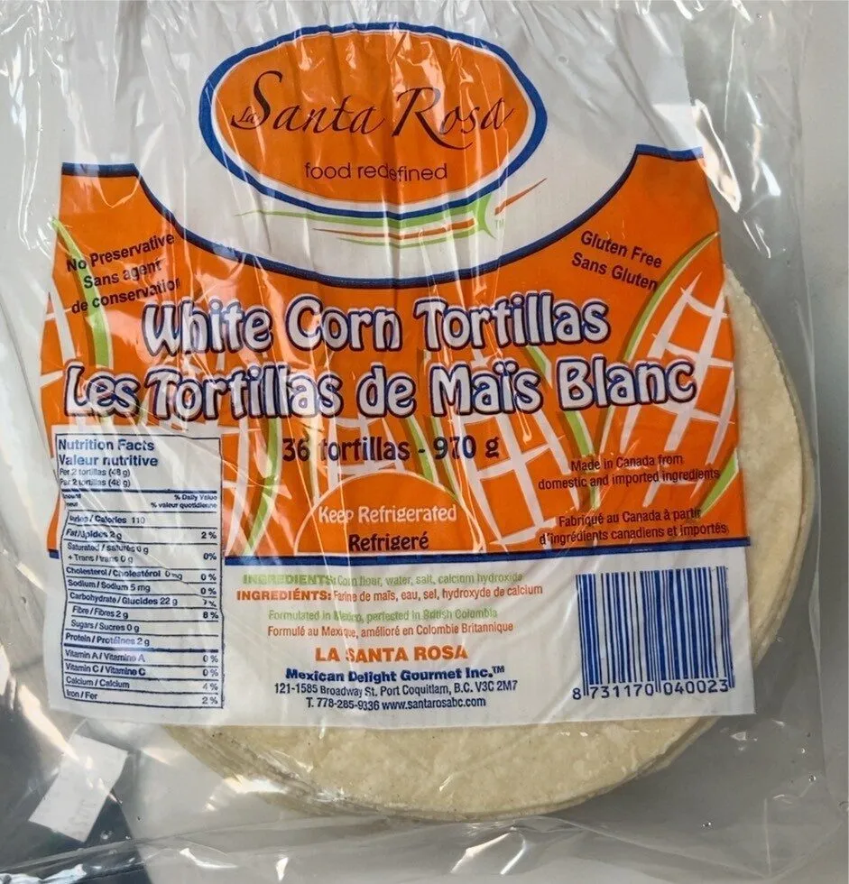 White corn tortillas