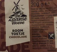 Room toetje chocolade