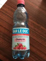 Eau minerale gazeuse framboise