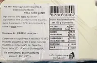 noci sgusciate ricoperte di cioccolato fondete