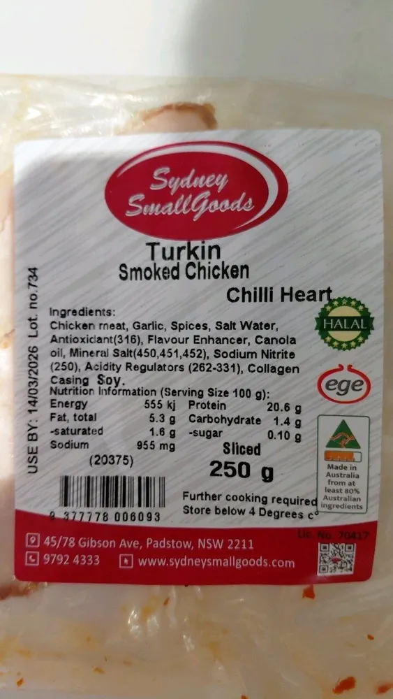 Turkin Smoked Chicken Chilli Heart