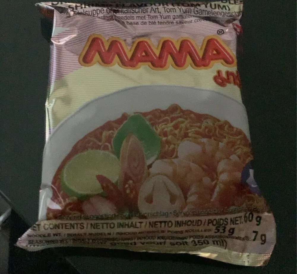 Oriental style instant noodles