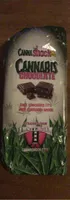 Dark chocolate with cannabis seeds