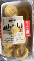 Ravioli con tomate asado, mozzarella y albahaca