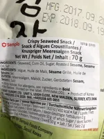 Crispy seaweed snack