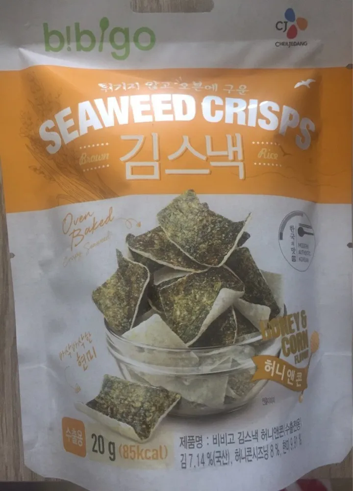 Bibigo Seaweed Snack Honey & Corn