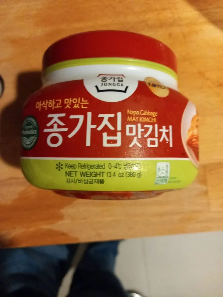 Korean nappa cabbage kimchi, Jongkajip brand