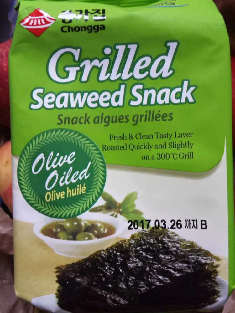 Snack algues grillées