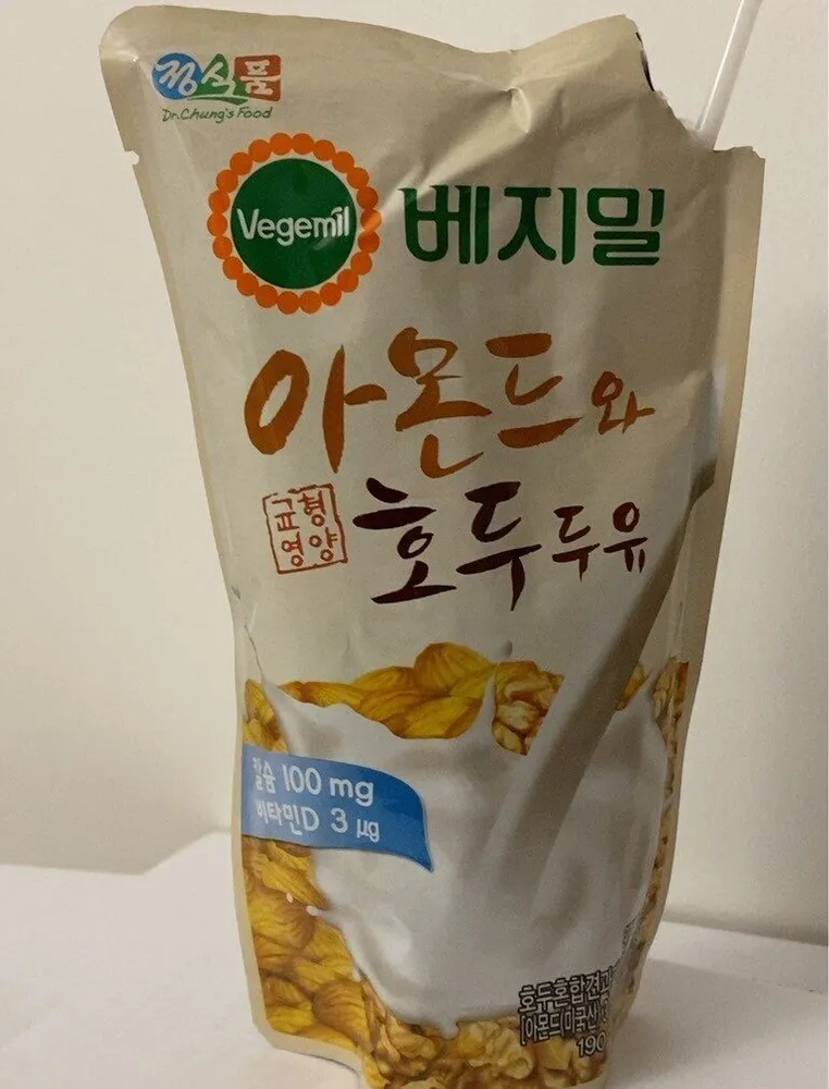 Lait soja amande