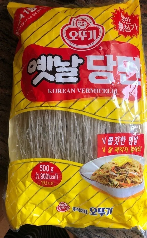 Fideos de boniato coreanos