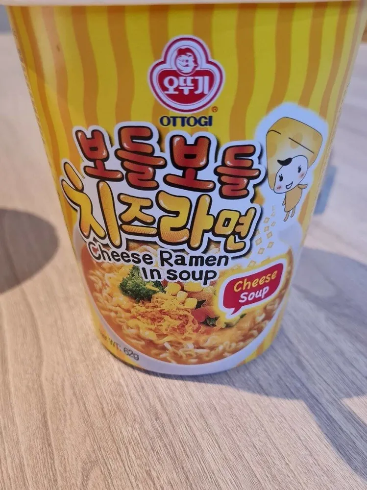 Cheese ramen in soup