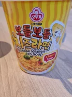 Cheese ramen in soup