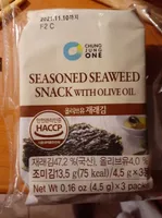 Seasones seaweed snack