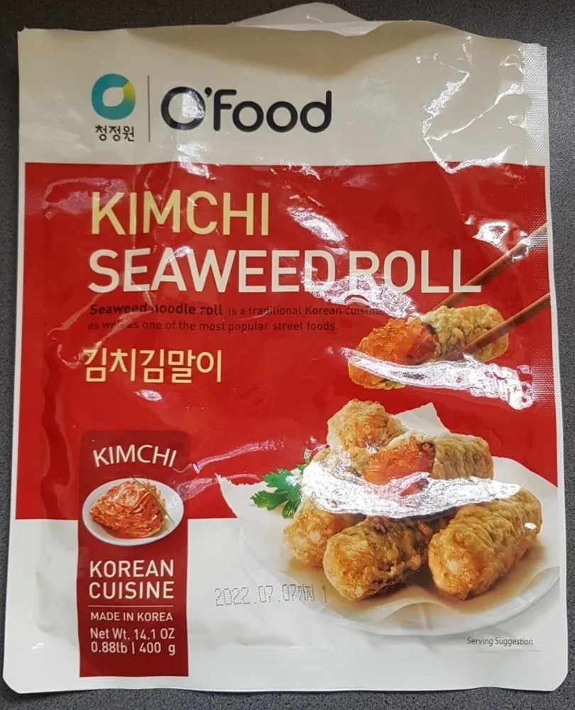 Kimchi seaweed roll