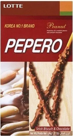 Peanut Pepero Stick Biscuit & Chocolate