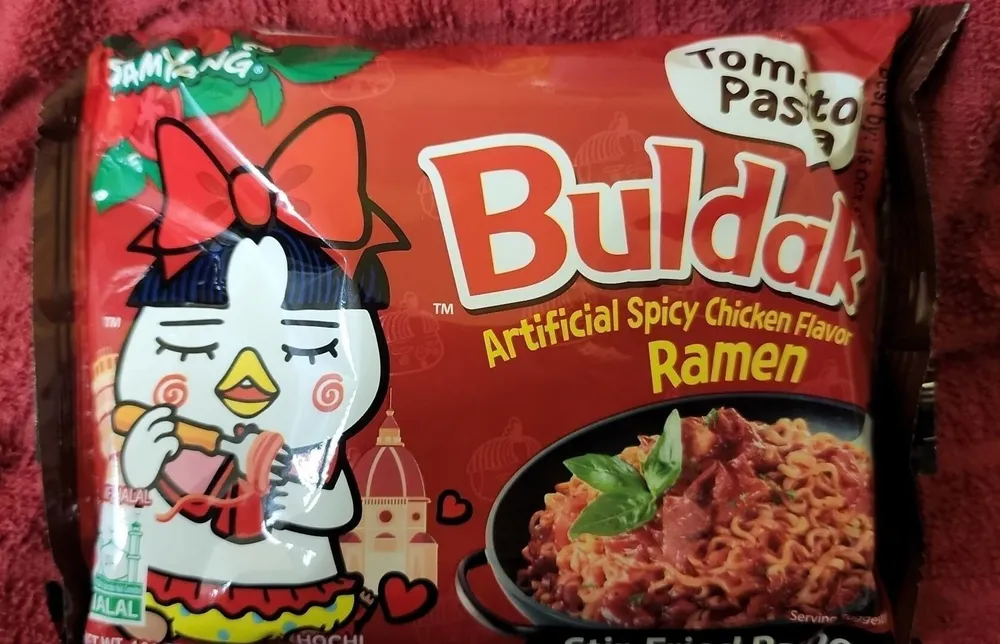 Tomato Pasta Buldak Artificial Spicy Chicken Flavor Ramen