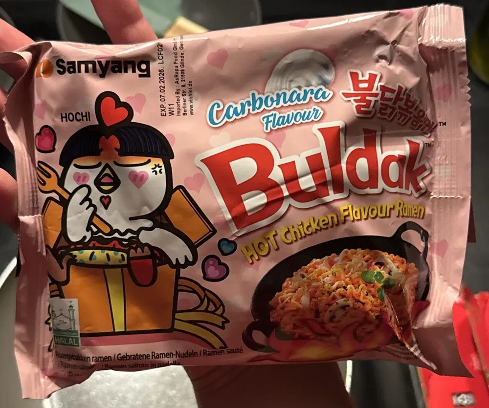 Buldak HOT Chicken Flavour Ramen Carbonara