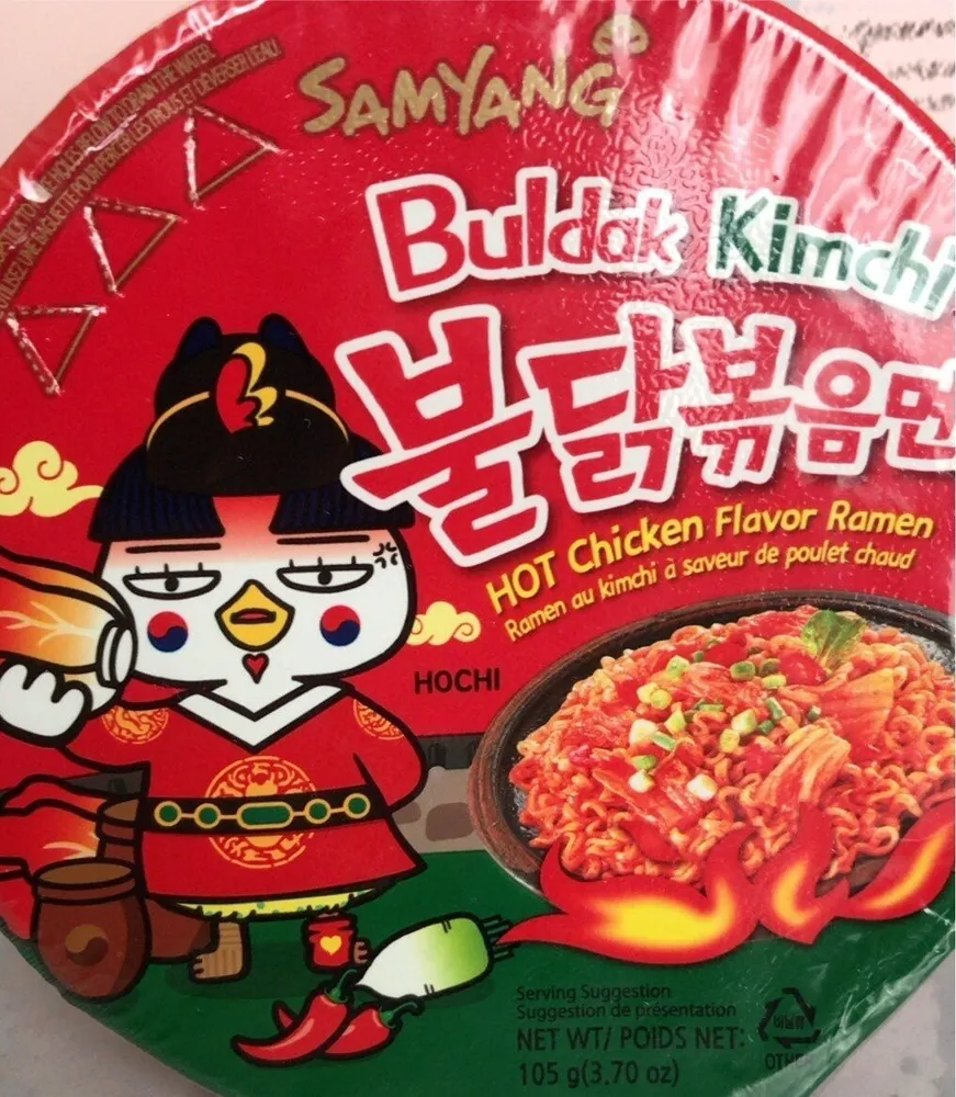 Ramen au kimchi à saveur de poulet chaud