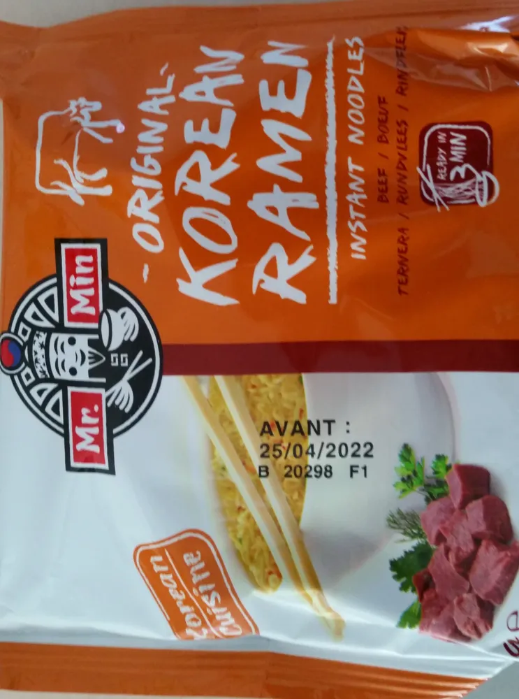 Nouilles Instantanées Goût Boeuf