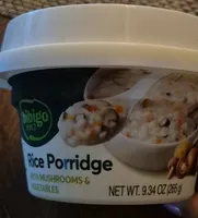 Rice Porridge with Mushrooms & Vegetables