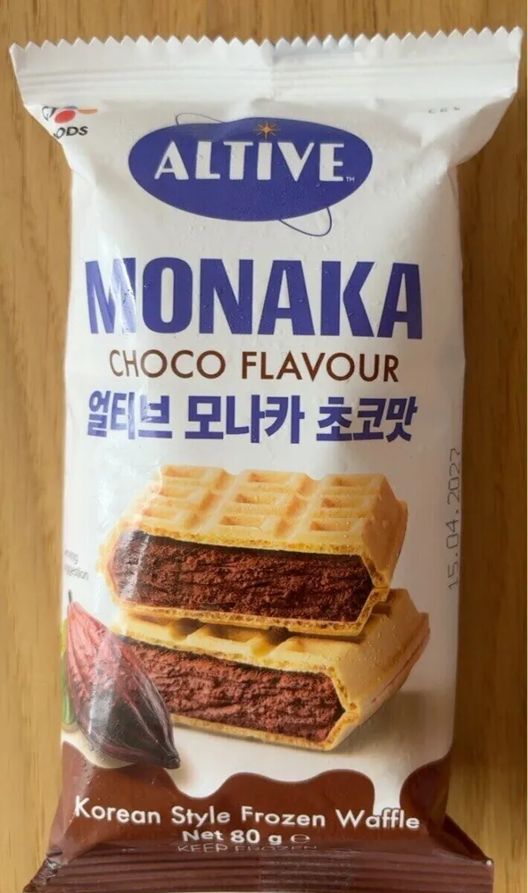 Monaka Choco Flavour Korean Style Frozen Waffle