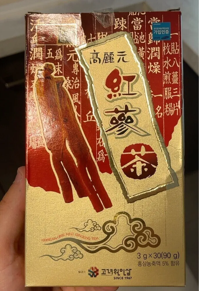 Korean one red ginseng tea