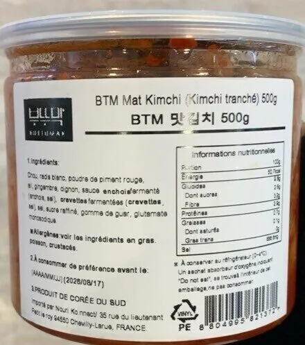 Kimchi tranché 500g