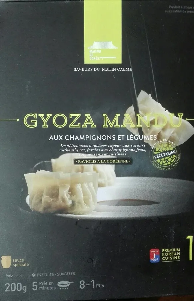 Gyoza Mandu aux Champignons et Légumes