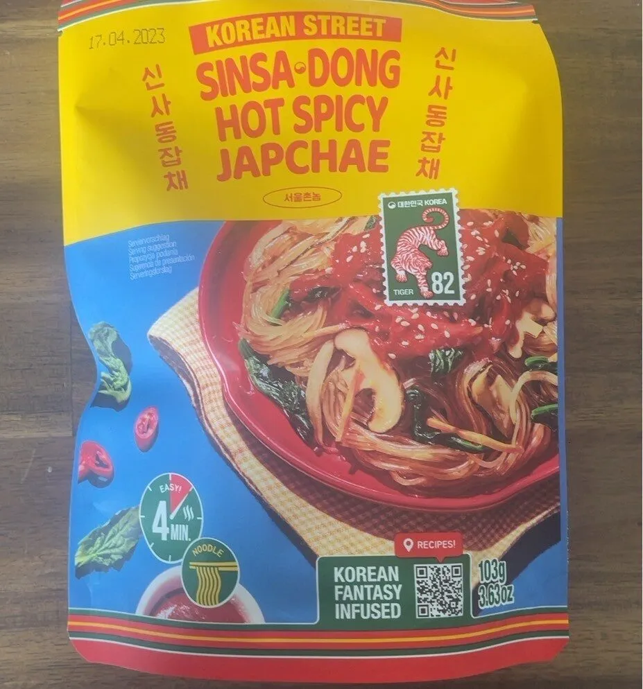 Hot spicy japchae