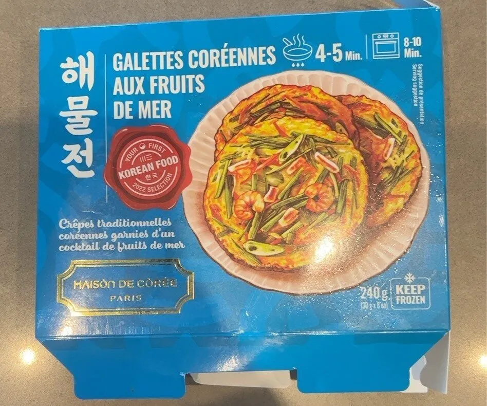 Galette coréenne aux fruits de mer