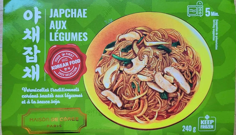 Japchae aux légumes