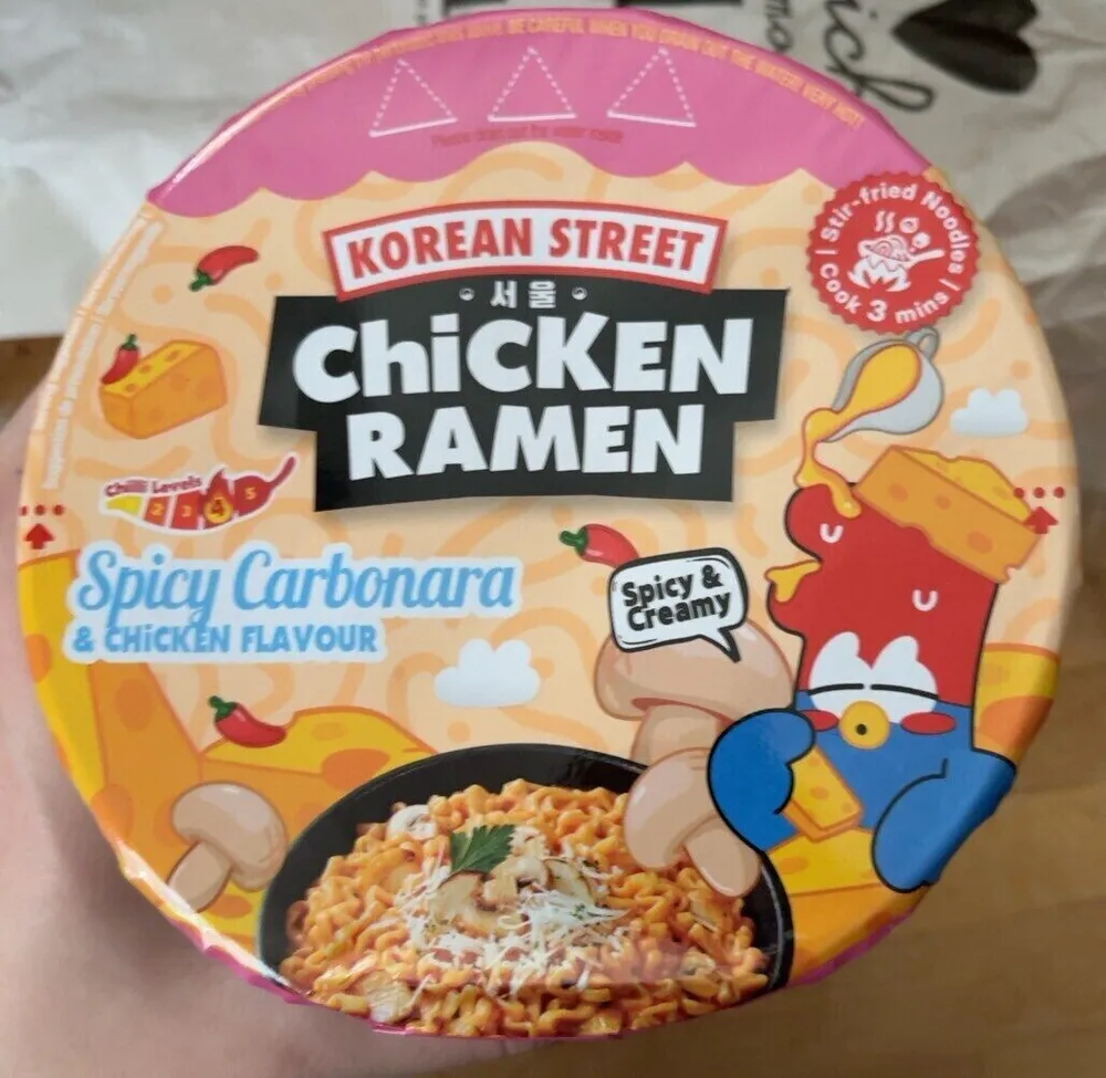 Spicy Carbonara & Chicken flavour